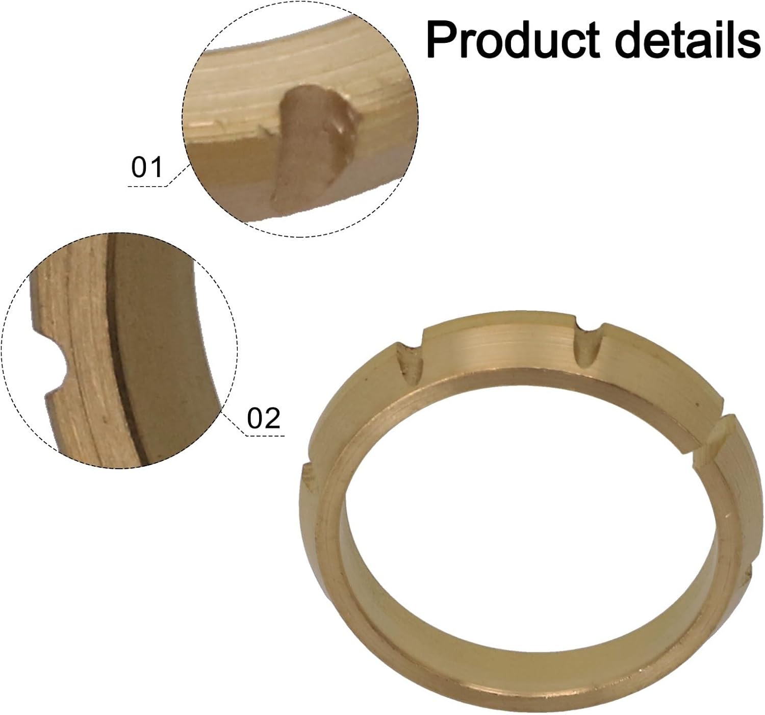 Brass Joint Flange For Ring for, For Jetta, For Passat and For A3 | Car Interior Automotive Fitting | OEM 020409374 | Replacement Part