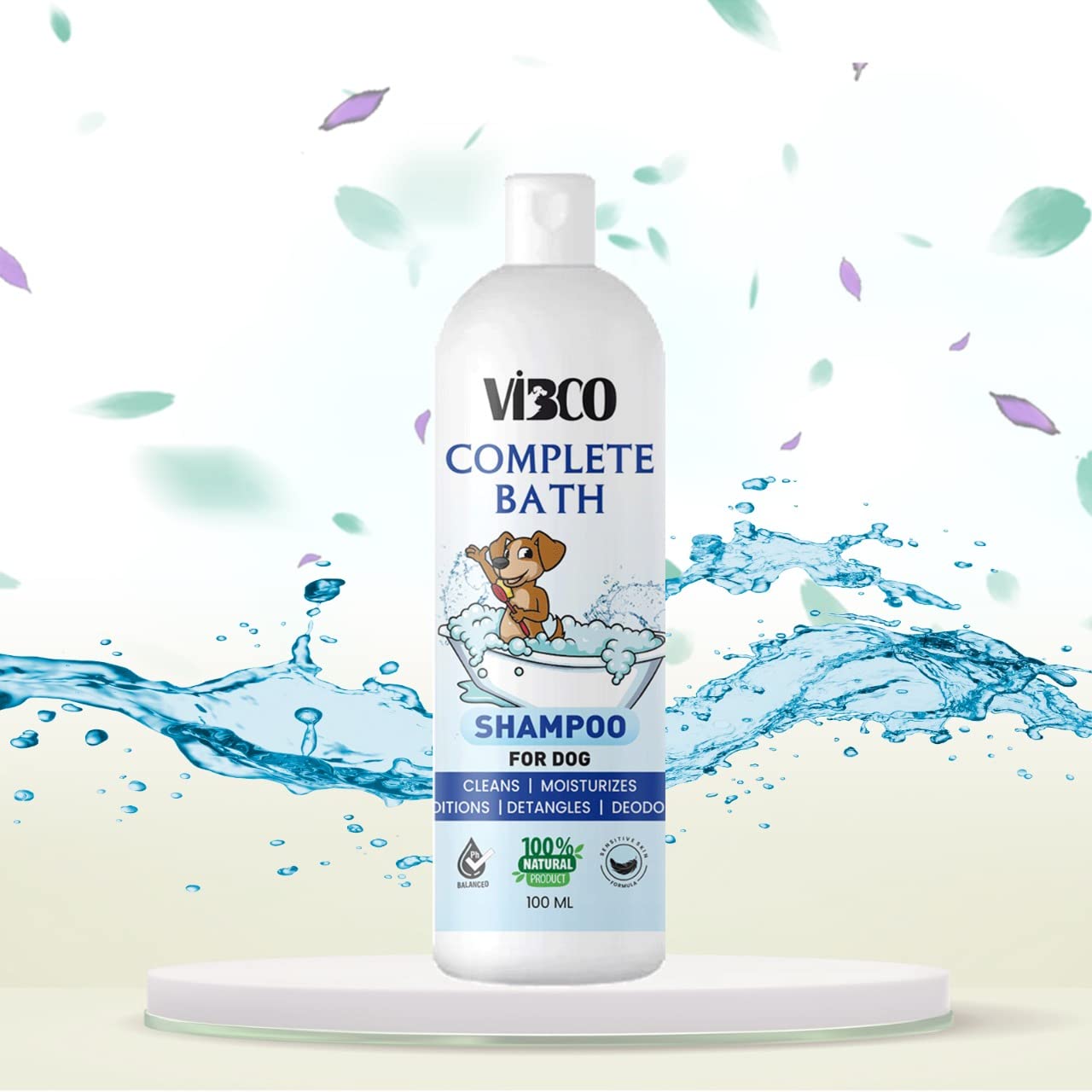 Vibco Dog Need Complete Bath Shampoo(100ml)| Dog Shampoo | Hydrates & Conditions| Shiny & Healthy Coat of Hair (B0BTDMGKQ2) Amazon Price History, Amazon Price Tracker