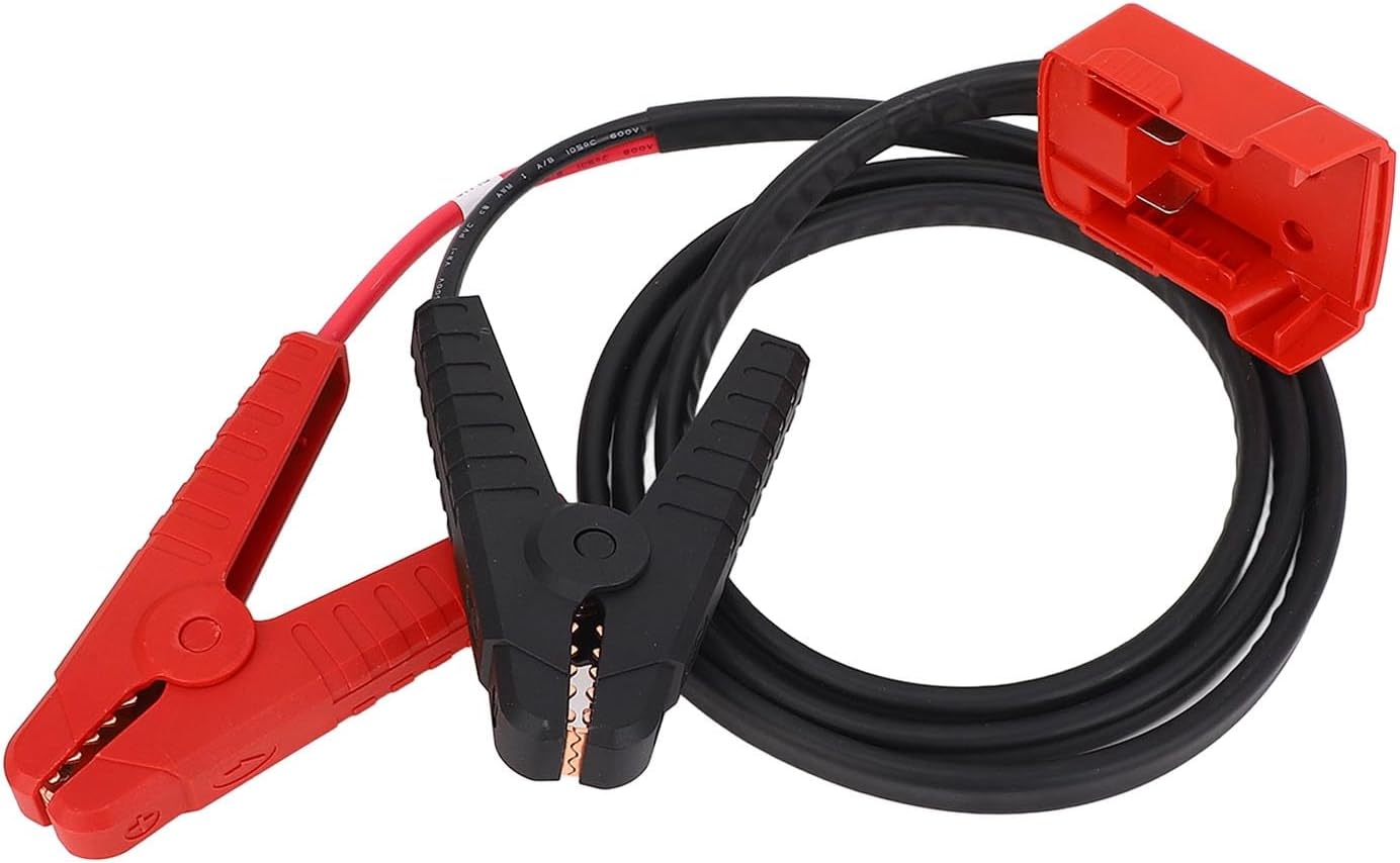 Battery Jumper Cables ABS 8AWG Adapter Long Lasting Performance for 18V Li Ion Batteries, Compact and Portable