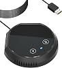 Desktop USB Conference Speakerphone 360° Omnidirectional Microphone Clear Sound Support BT Speaker Mac Laptop (USB&Touch button&speaker)