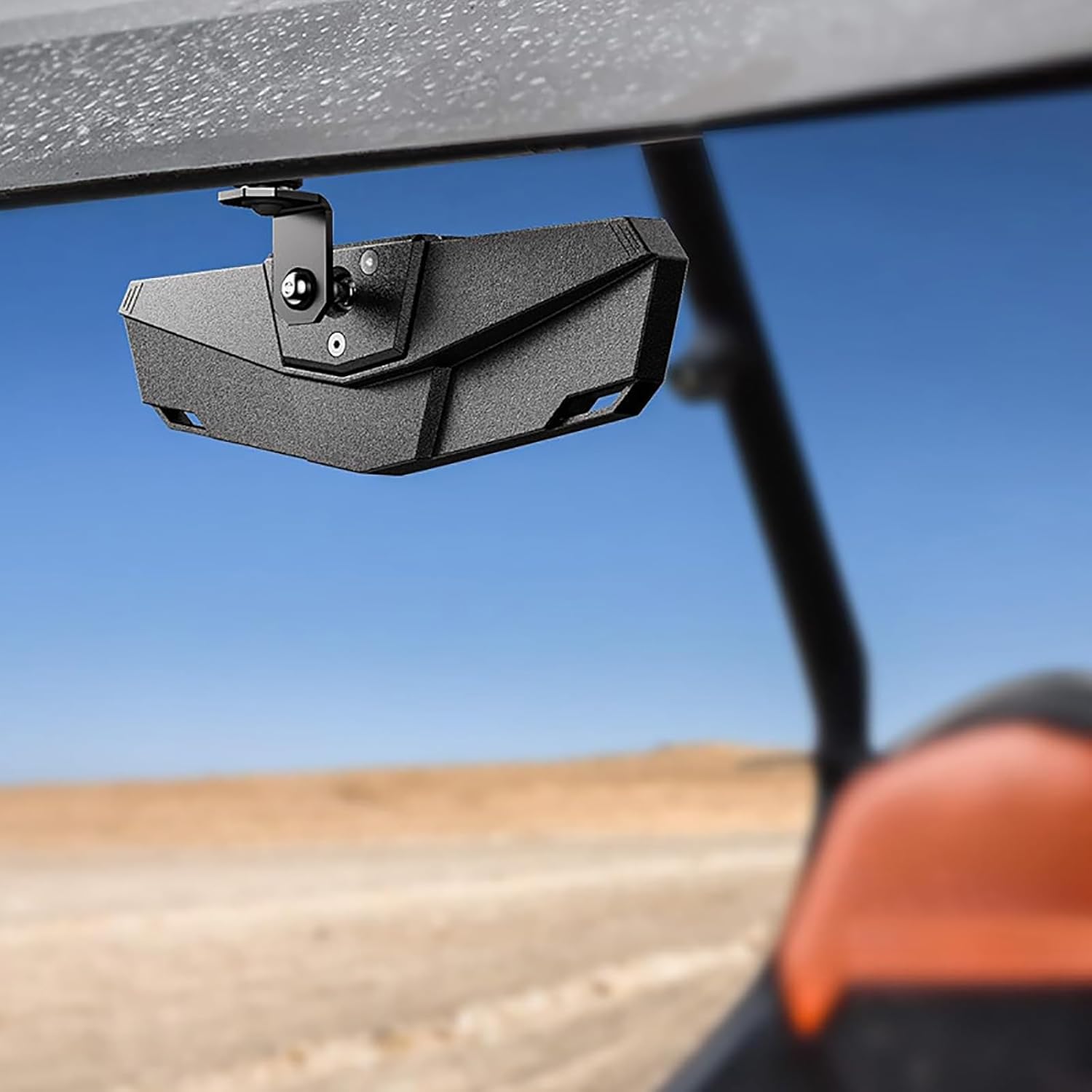UTV Rear View Mirror for CFMOTO ZForce 800 Trail 2021-2026, Wide Angle Rearview Mirror for Side by Side, Breakaway Adjustable Clamp Mount Mirror for Off Road,A Center Rear View Mirror