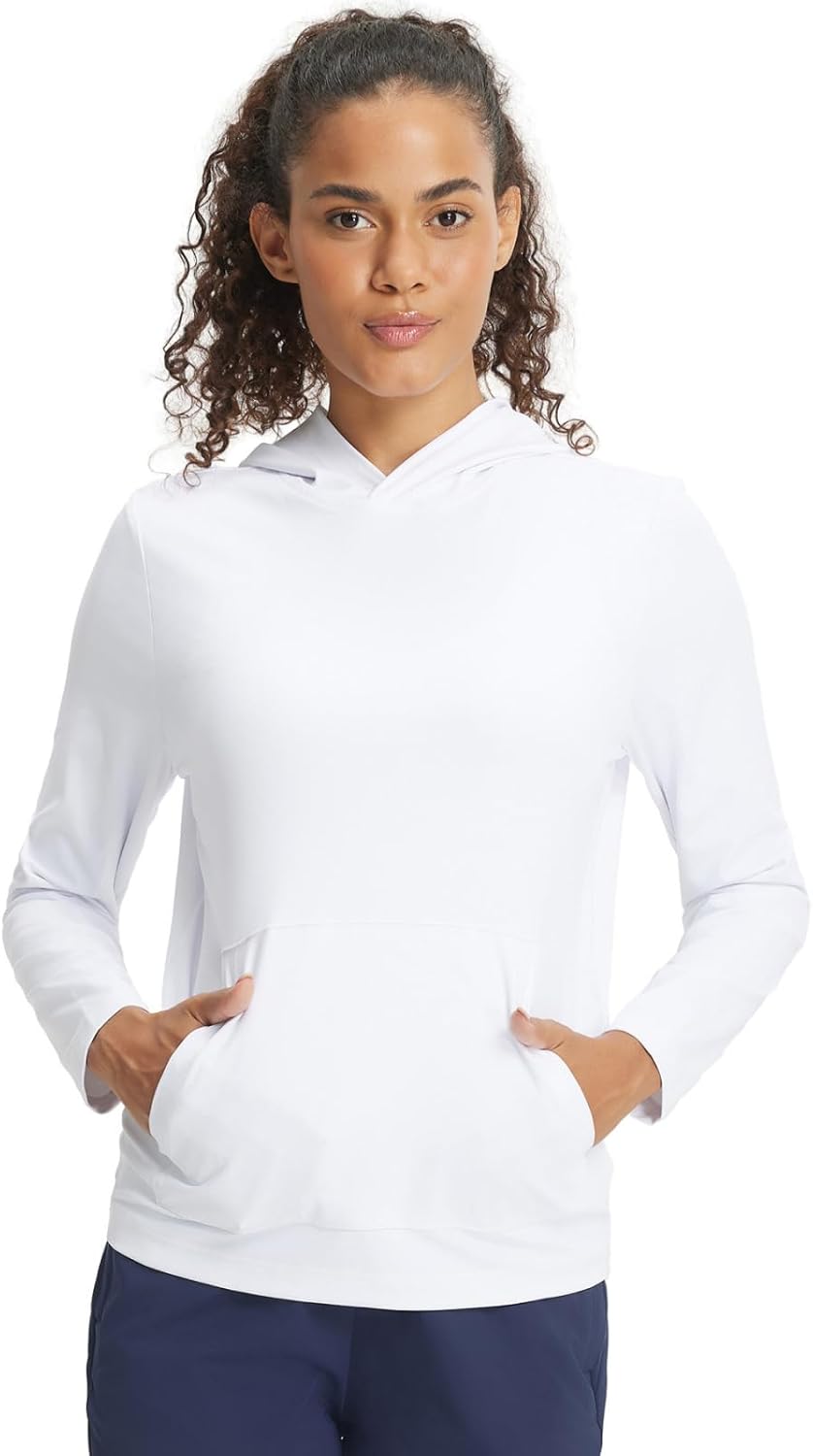 M MAELRE Hoodies for Women Golf Soft Long Sleeve Sweatshirts Plain Dry Fit Fall & Winter Midlayer Womens Hoodies Pullover
