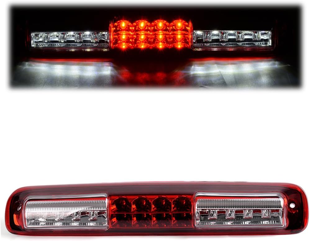 LED 3rd Third Brake Lights Compatible with 1999-2007 Chevy Silverado GMC Sierra 1500 2500 HD 3500 High Mount Stop Parking Lights LED Truck Lamps