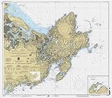 Historic Pictoric Ipswich Bay to Gloucester Harbor Nautical Chart 1998 Map Print - 24in x 20in