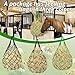 YedsIntu 3 Pcs Hay Bags for Horses, Hay Nets for Horses Goat Sheep,Goat Hay Feeder for Slower Feeding,Strong Load-Bearing Hay Bag Hanging for Horse Stable Trailer