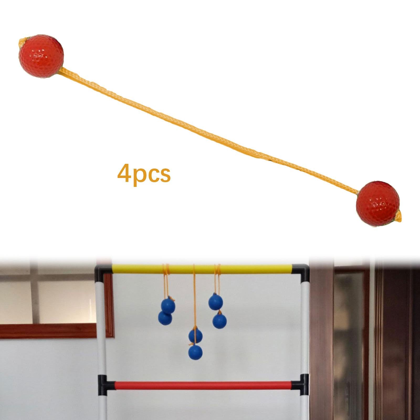 kowaku Ladder Balls Golf Tossing Ball Replacement Outdoor Throwing Games Indoor or Outdoor Activities 42mm, 4pcs Red