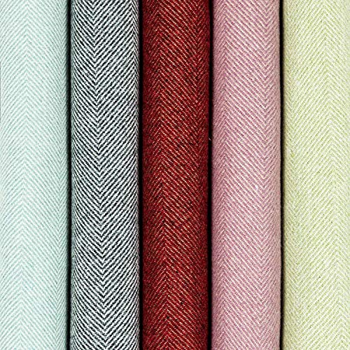 Mcalister Textiles Unfilled Herringbone Fabric Doorstop Grey & Ochre Decorative Doorstopper For All Doors Home Accessory & House Warming Gift 22X17 Cm (8X7 Inches) #TOP6
