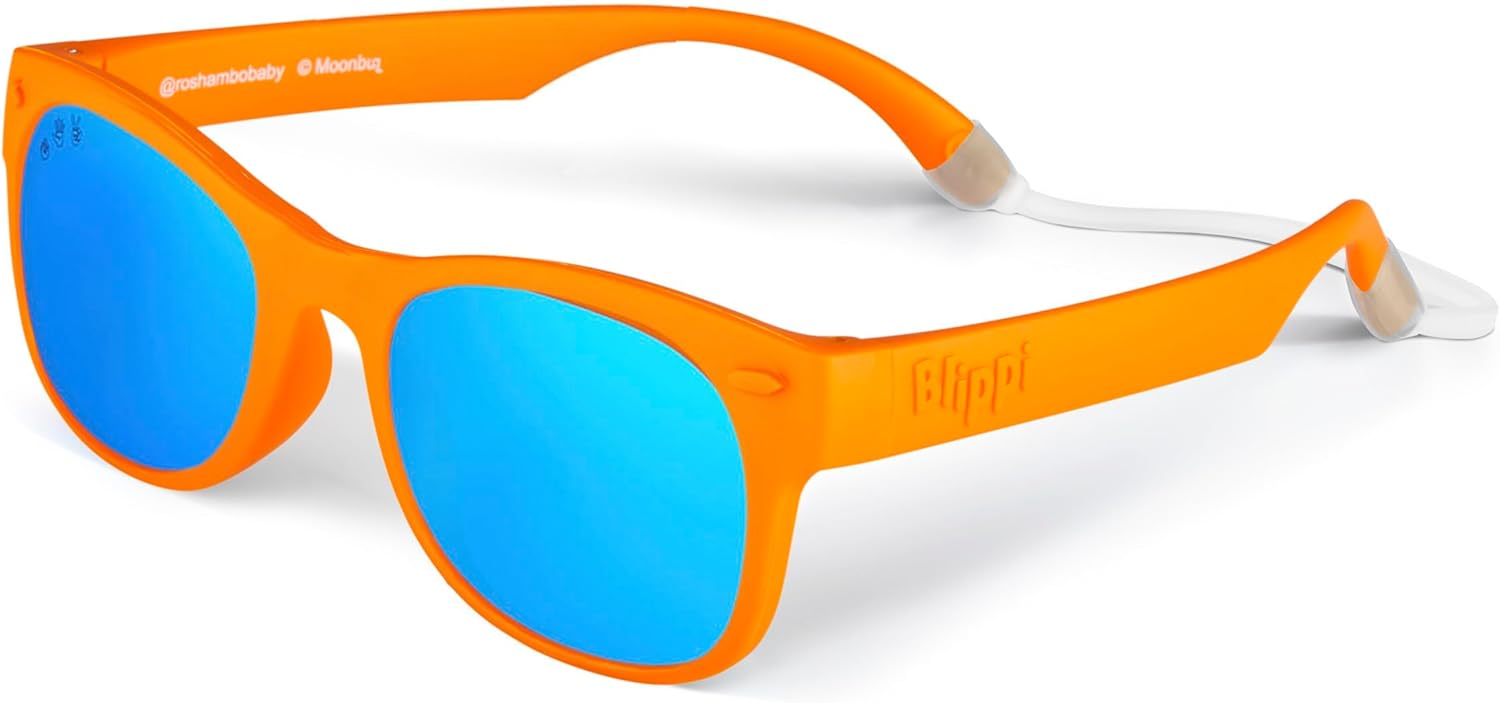 Blippi Sunglasses - Unbreakable Polarized Glasses for Active Kids - BPA Free UV Protection