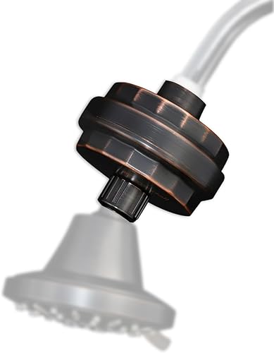 Miniatura 4 de Brondell Filtro de ducha VivaSpring, negro mate compacto – Alto rendimiento, 100% filtración KDF de alta pureza, con cartucho de filtro FF-30, agua