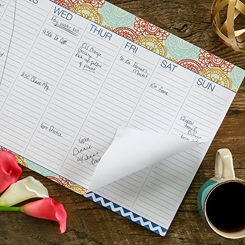 Weekly Desk To Do Pad 11"X17" (Assorted Patterns) #TOP2