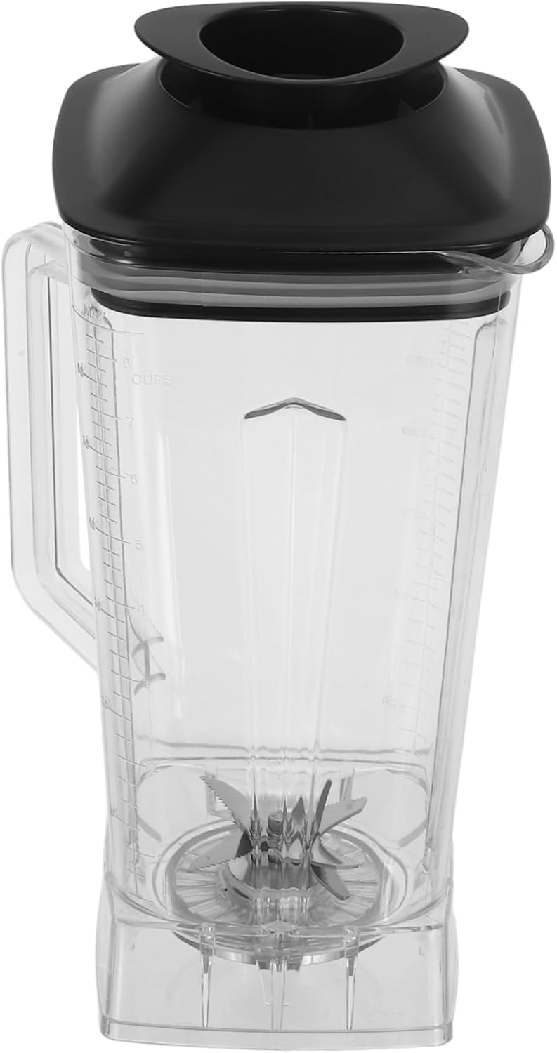 DECHOUS Sturdy Plastic Cups for Blender Commercial Grade Pitcher Set Juicing Container Cups Smoothie Pitcher Replacement