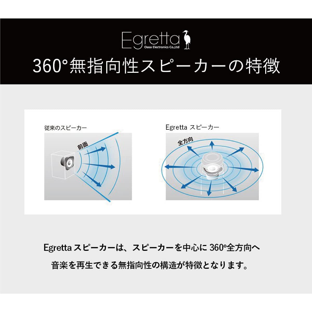 Amazon.co.jp: Egretta エグレッタ スピーカー ナチュラルサウンド