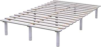 Amazon｜[山善] 頑丈設計 ベッドフレーム すのこベッド ダブル 幅140