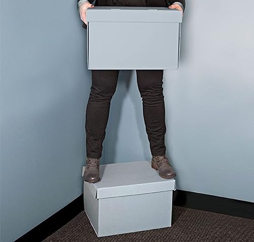 Miniatura 8 de Lineco, Archival - Cartón de almacenamiento de discos de triple resistencia, organizador portátil sin ácidos con tapa, apto para carpetas de