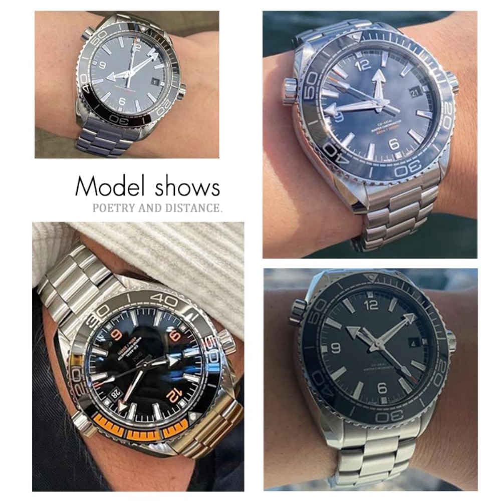 Cinturini per Orologi in Acciaio Inossidabile 904l da 21 mm Adatti per Cinturino da Uomo in Argento Massiccio 600 GMT