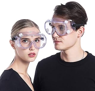 Goggles for Chemistry Lab Anti Fog Safety Glasses Over Prescription Glasses Eyewear for Science Onion Goggles for Women Ey...
