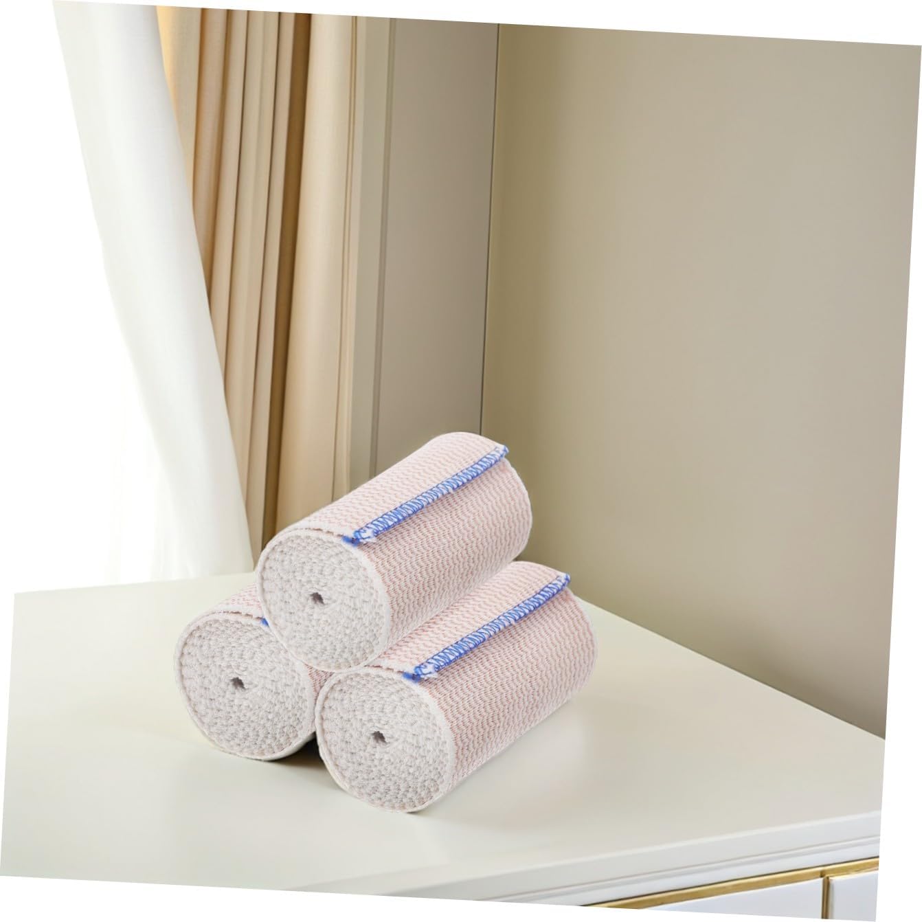 6rolls Self-adhering Bandage Wrap Elastic Stretch Bandage for Sports Injuries Skin-Friendly Breathable Compact for Wounds Wrist Ankle
