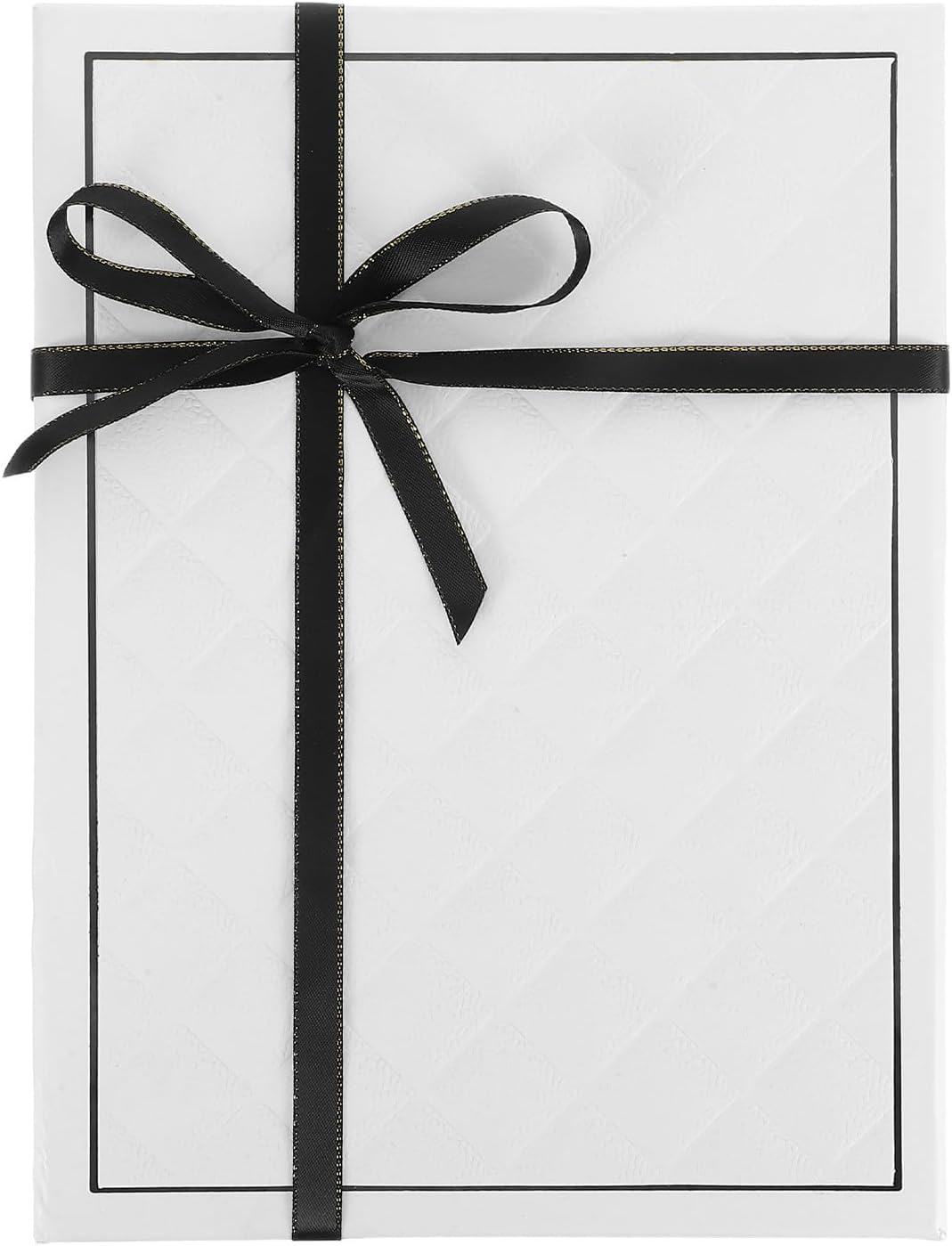 HEANUJJ Foldable Present Box with Lid White Cardboard Packaging Box for Birthday Engagement Party Favor Wrapping Supplies