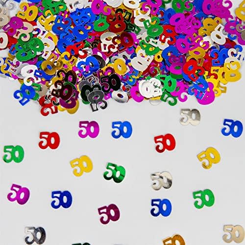 SHATCHI 28g Blue & Silver 60th Birthday Confetti Foil Metallic Glitz Table Scatter Sprinkles Age Bday Party Decorations, 12mm