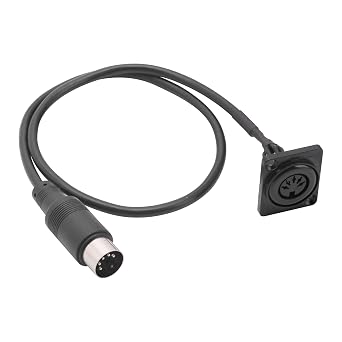 1.6FT D-Type DIN 5PIN Panel Mount Female to Male MIDI Extension Cord