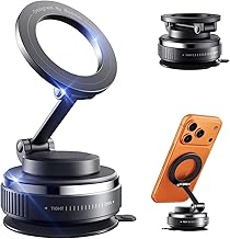 Boowe Magnetic Phone Holder for Car, Car Mount 360 Adjustable Vacuum Suction Cup, Phone Mount for Car Accessories/Windshie...