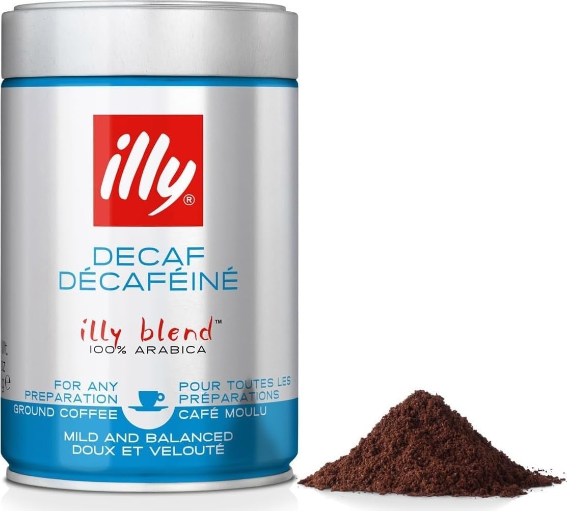 decaffeinated ground coffee, 8.8oz can.