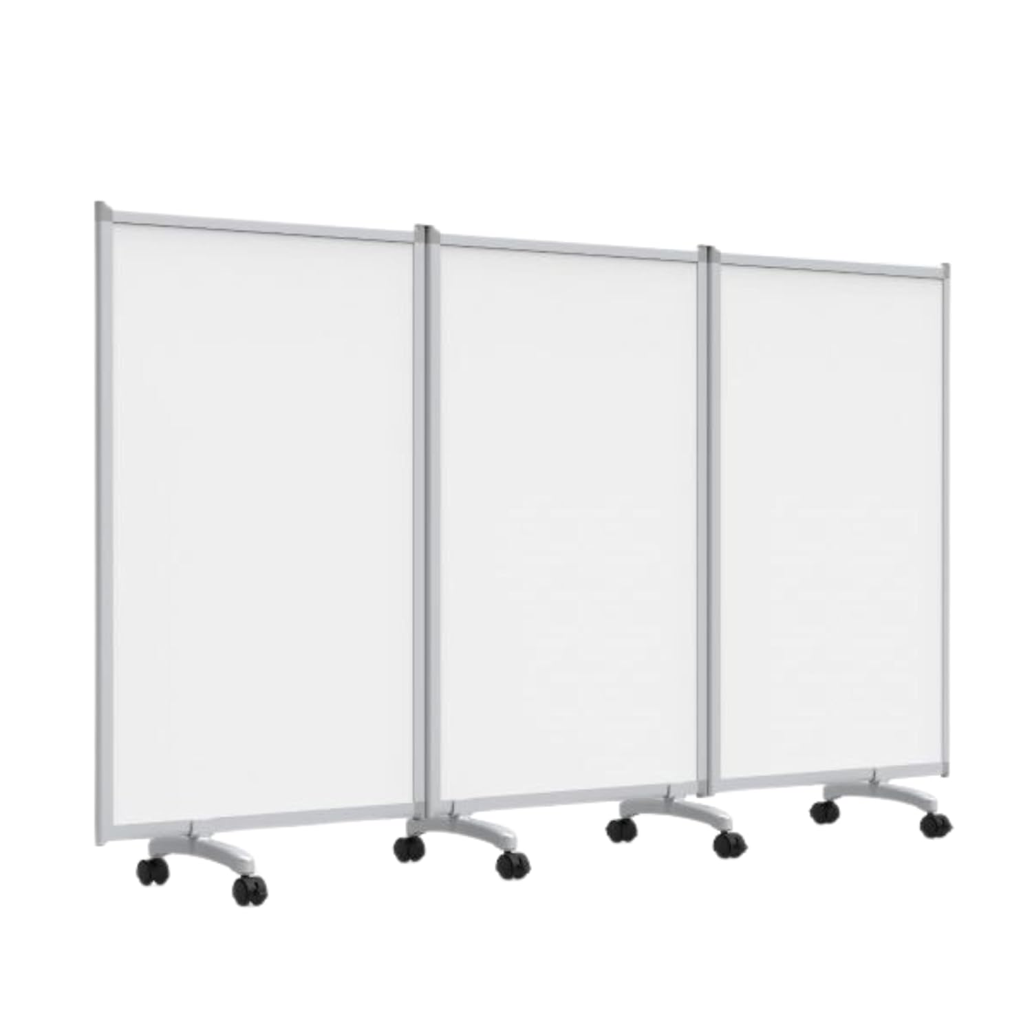 FSE 373-MB9152WW 3-Panel Mobile Magnetic Whiteboard Room Divider