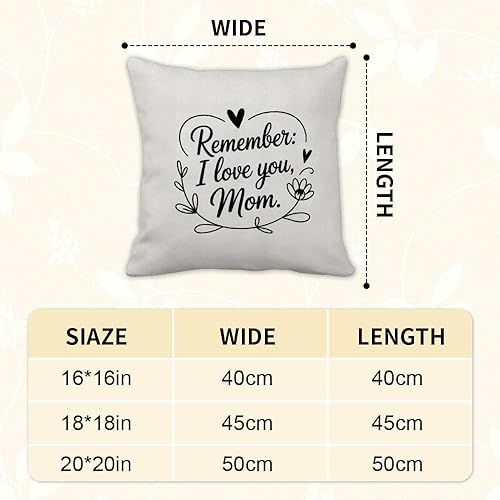 Miniatura 2 de Mom Birthday Gifts for Moms Valentines Day Velvet Pillow Covers 18X18 Best Mom Presents Mama Gift Mama Mommy Gifts Pillow Case Bedroom Decoration