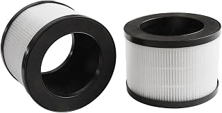 Paquete de 2 filtros HEPA H13 de repuesto para ToLife TZ-K1, para aroeve MK01/MK06/MG01JH, FreAire 6391RGB, para kloudi DH-JH01, filtros purificadores de aire 3 en 1