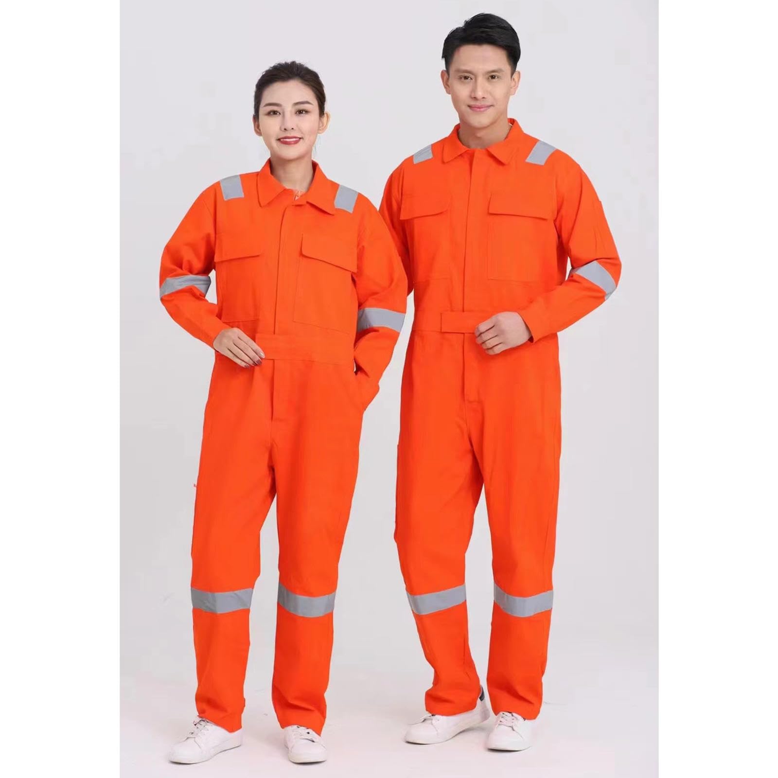 Honghuang Ropa De Trabajo con Logotipo Personalizado Taller Personalizado Uniformes De Seguridad Algodón Multibolsillos con Tiras Reflectantes para Trabajadores De Reparación