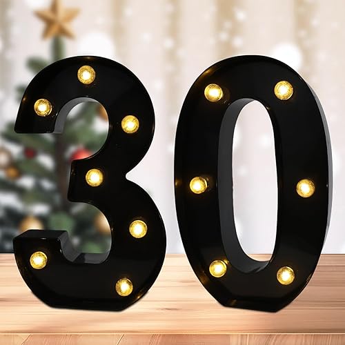Miniatura 9 de Letras Iluminadas LED, Señales de Barra LED, Luces de Barra a Batería, Luces con Letras para el Hogar, Decoración de Barra Blanco,Negro