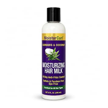 MOISTURCURL Moisturizing Hair Milk - 8oz | Nourishes, Hydrates & Adds Shine | Prevents Breakage & Hair Loss | Defines Curls | Suitable for All Hair Types | Vegan & Cruelty-Free