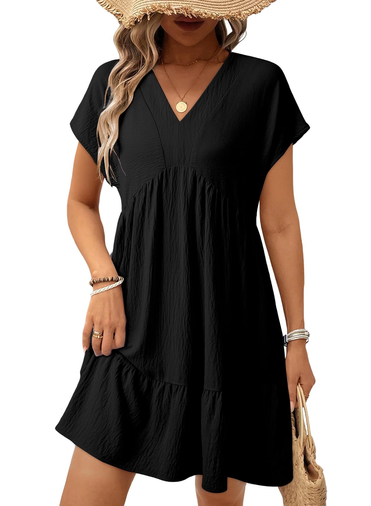 Acelitt Summer Babydoll Dress for Women