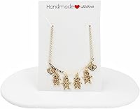 Vista 30 de SIFRIMANIA Personalized Children's Charm Choker Necklace, Boys or Girls Customizable Pendants, Growing Family Jewelry for Women