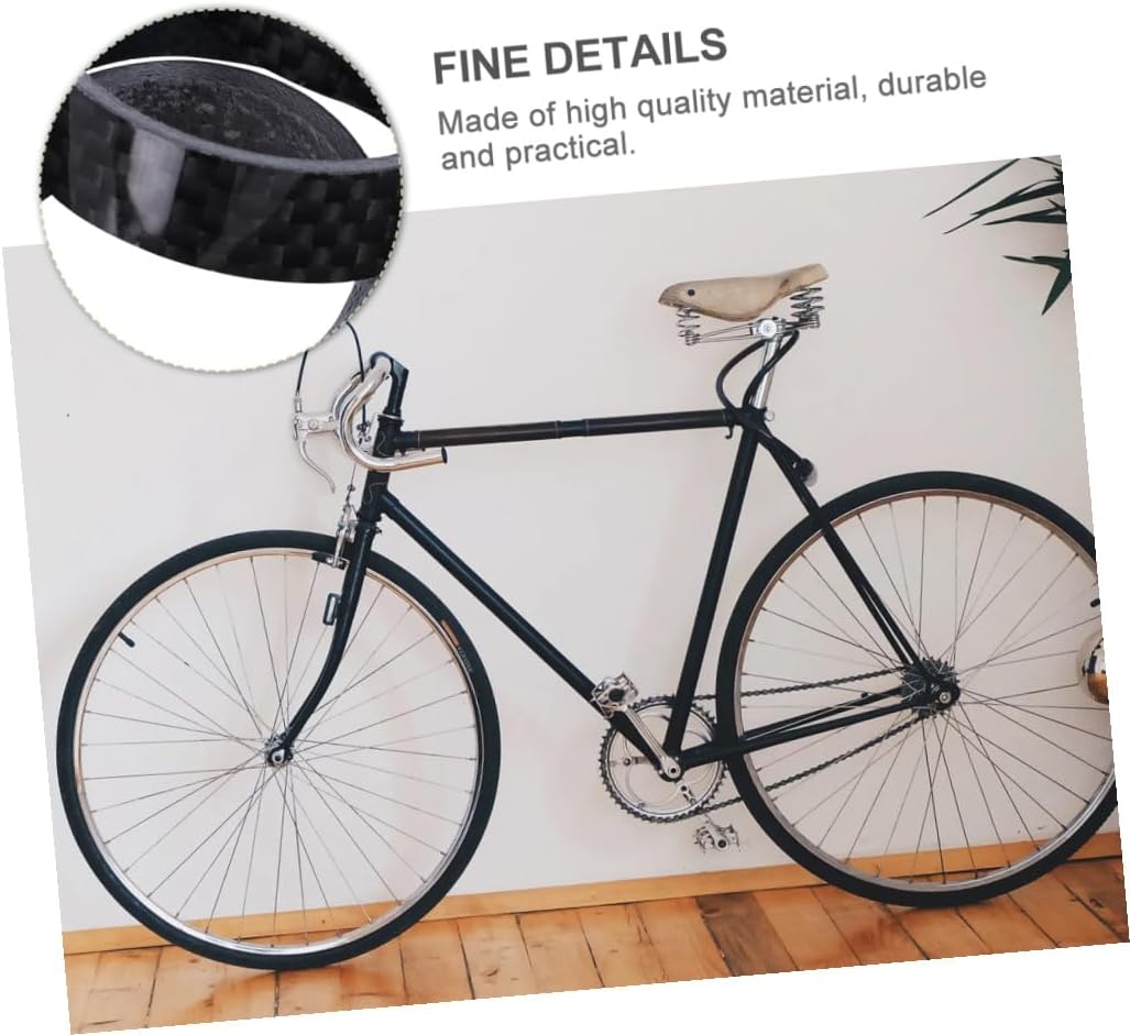 1Set Carbon Fiber Bike Headset Fork Spacers Kit Stem Washers for Optimal Adjustments Durable and Lightweight Cycling Accessories