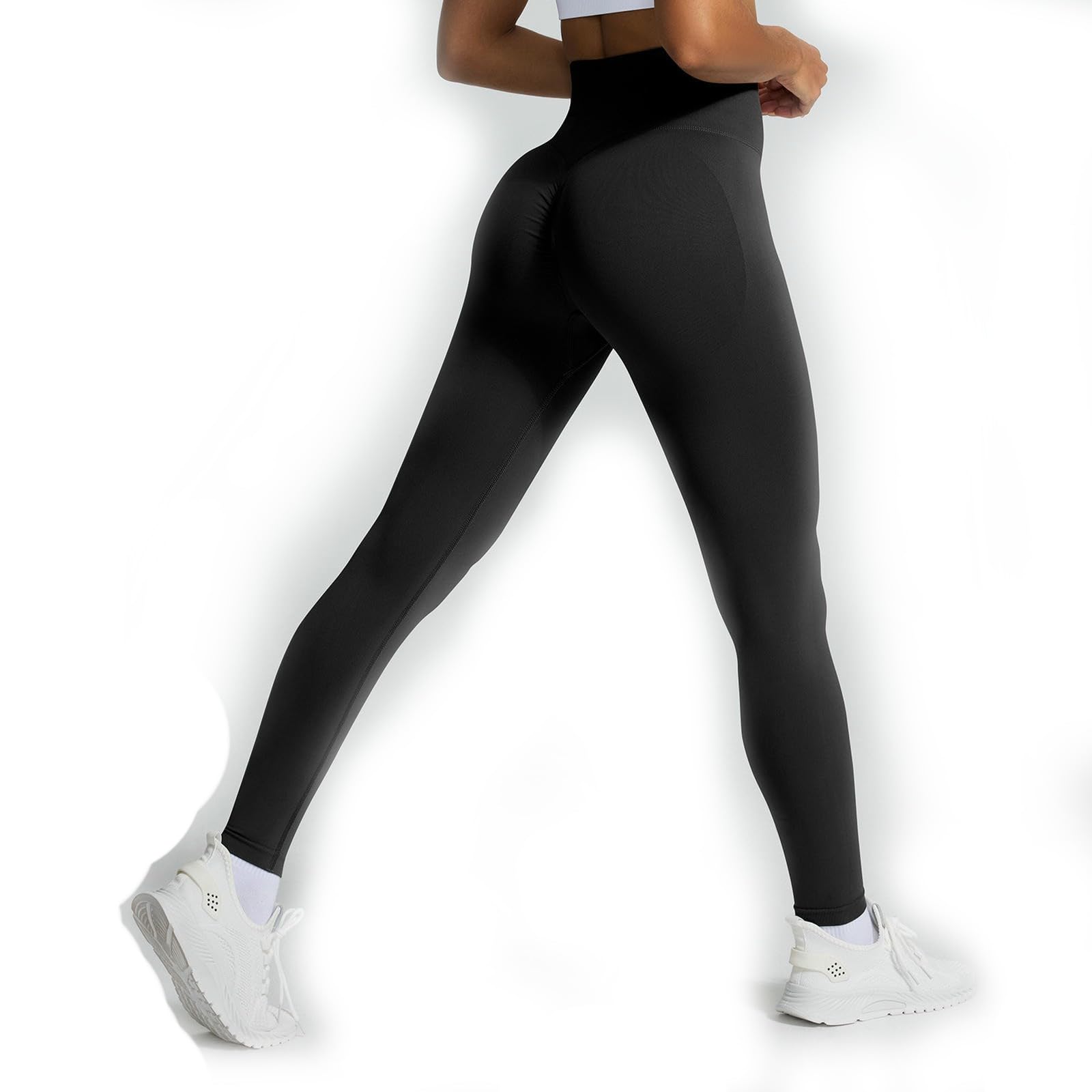 Legging de yoga push up à taille haute élastique pour l'effet galbant