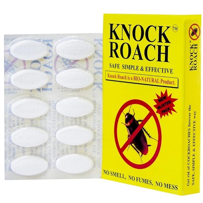 KNOCK ROACH Cockroach Killer Tablet Alternative to Anti Roach Gel