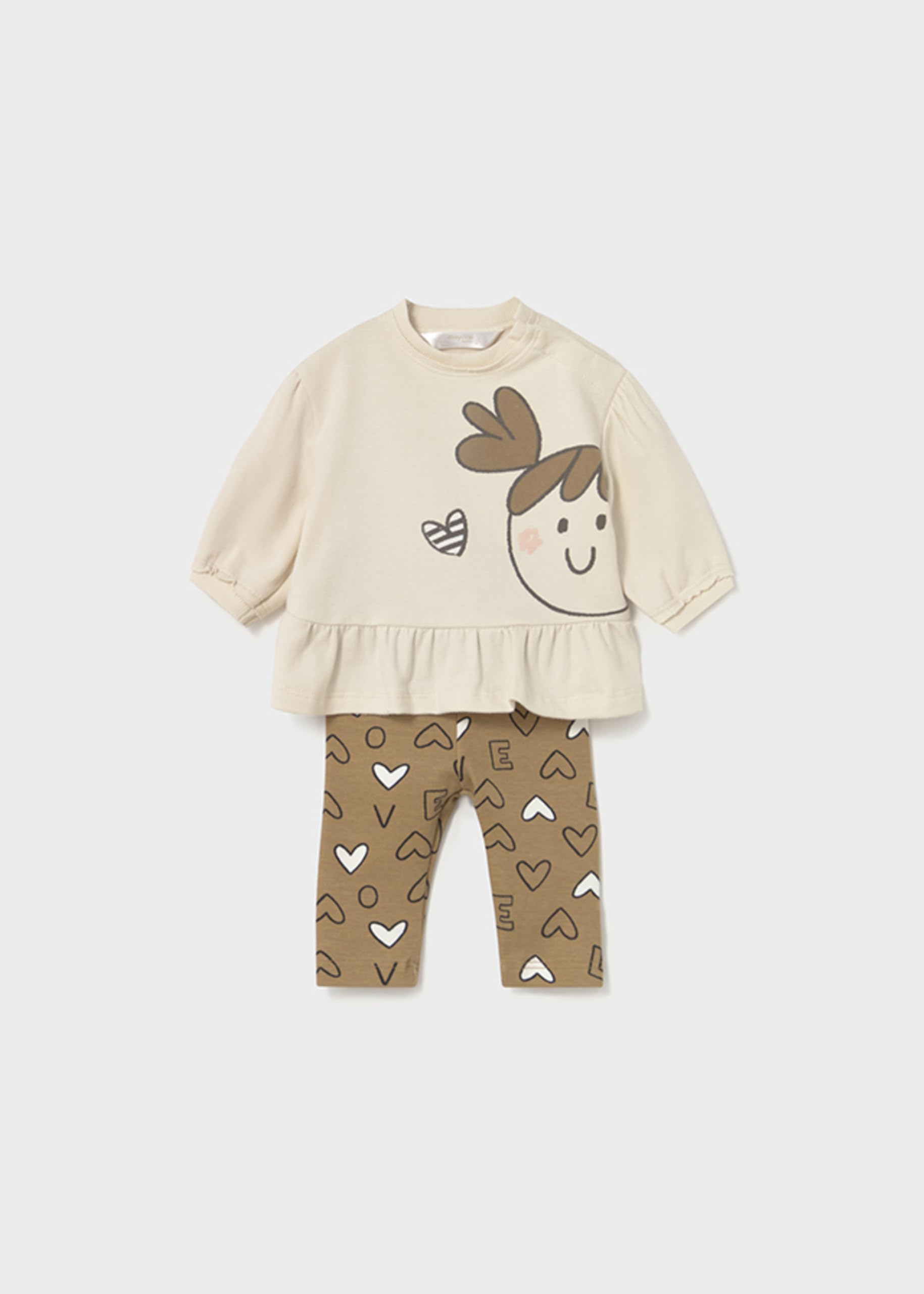 Mayoral Compl.Leggings 4 Pezzi per Bimba Arachide