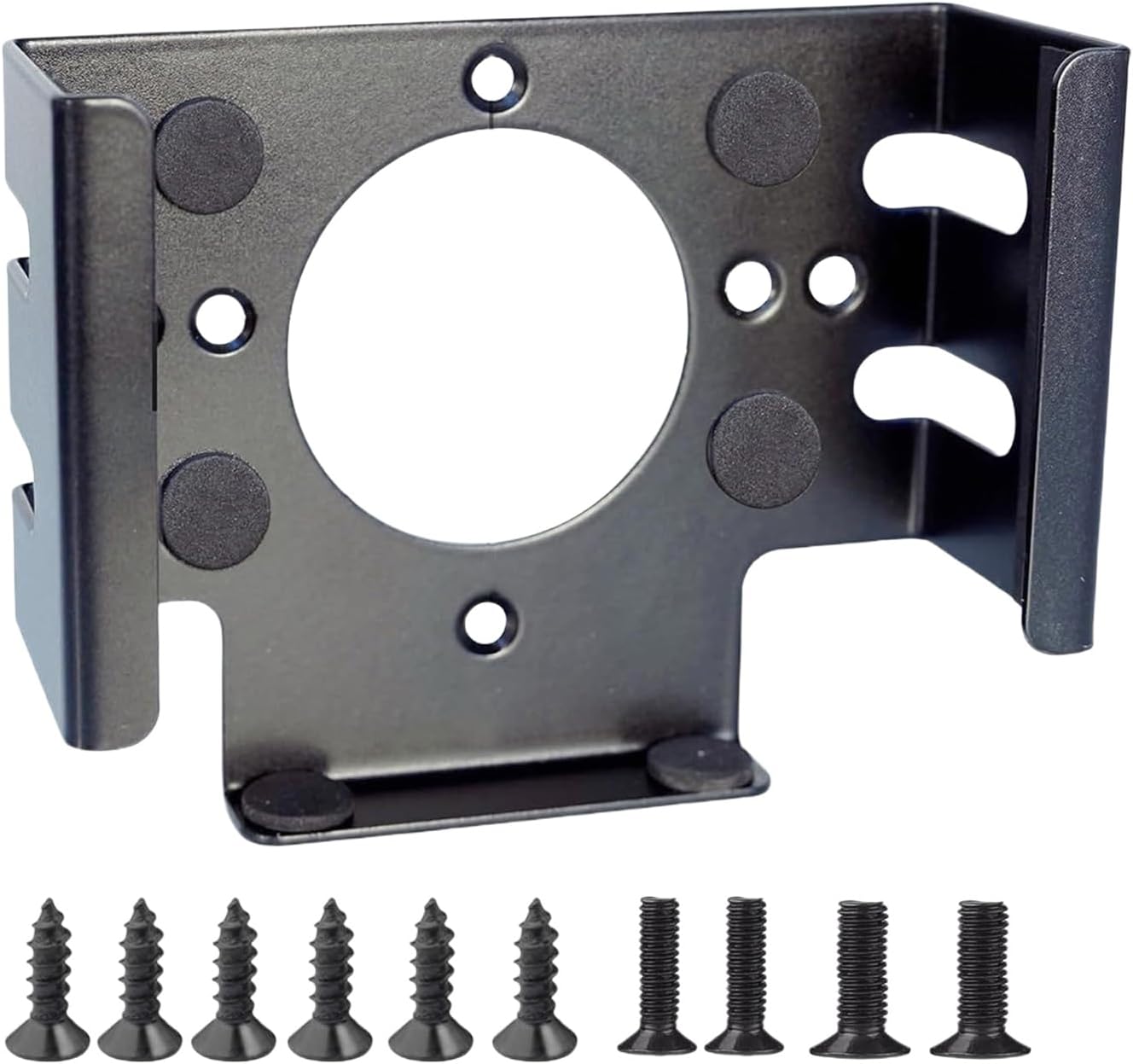 Easy Installation Metal Holder for Small Desktop Computer Under Desk or Screen Back Setups Stand Screen Back Holder