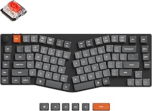 Keychron K15 Max 75% Alice Layout QMK Wireless Custom Mechanical Keyboard, 2.4 GHz/Bluetooth/Wired, US Layout, White LED Light, Low Profile Gateron Mechanical Switch, Mac Windows Compatible (Low