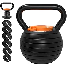 Adjustable Kettlebell, 7.8-40LBS Kettlebell Sets for Men & Women