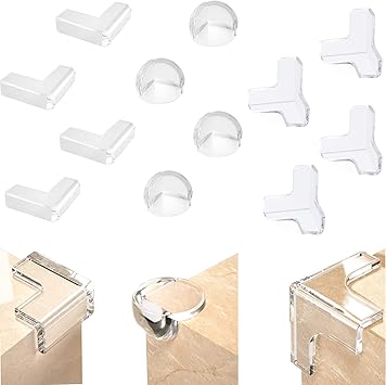 Baby Eckenschutz 12 Stück - Gelbe Kantenschützer Für Möbel - Kindersicherung Für Tische & Ecken