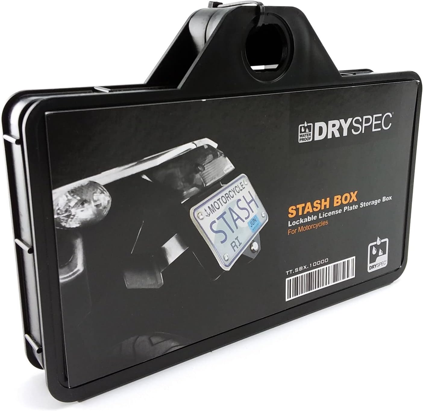 Twisted Throttle Stash Box Lockable Motorcycle License Plate Storage Box Weather Resistant