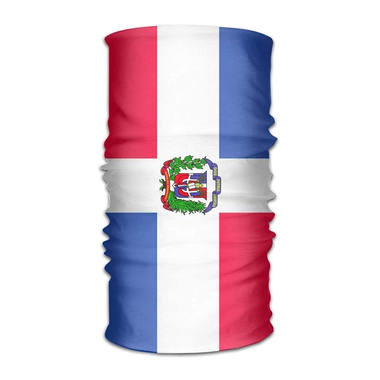 Bandana Headband Stylish Dominican Republic Flag Multifunction Magic Handscarf,Face Mask,Neck Gaiter,Balaclava,Sweatband,Head Wrap,Outdoor Sport UV Resistence. 10 * 20inchs