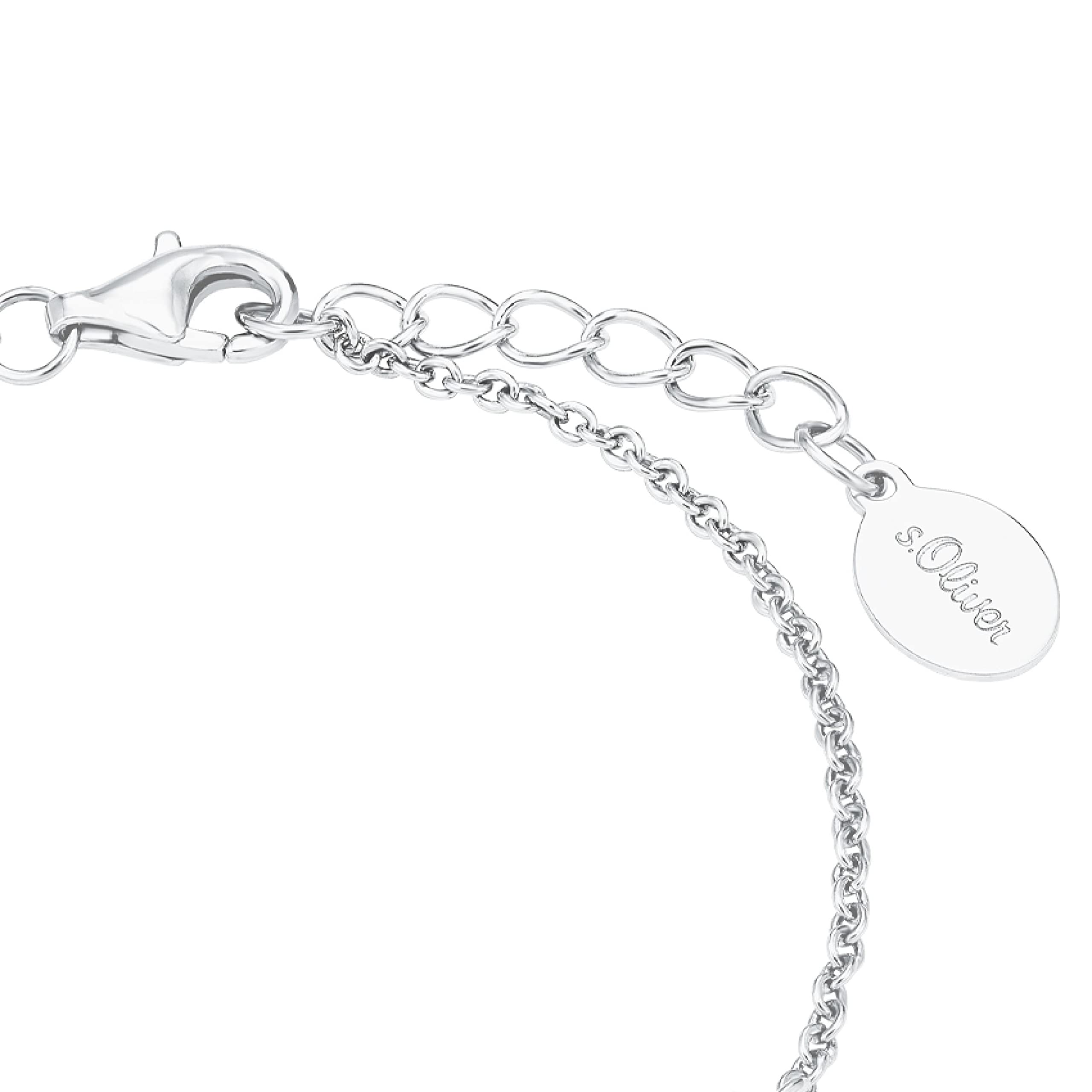 sOliver Bracciale per bambine in argento sterling 925/acciaio inossidabile, motivo: braccialetto, fornito in confezione regalo per gioielli