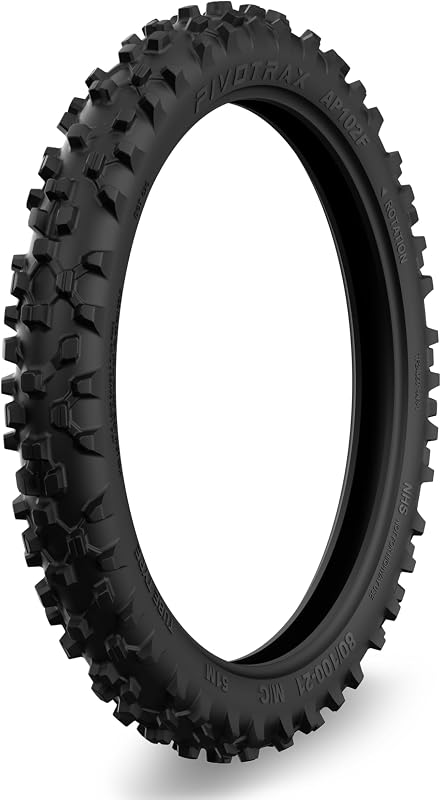 AP102F 80/100-21 (3.00x21) Motocross Front Tire – Fits Yamaha YZ250F, WR250F, Honda CRF450L, CR250R – Off-Road, All Terrain, Medium Compound, 21” Rim