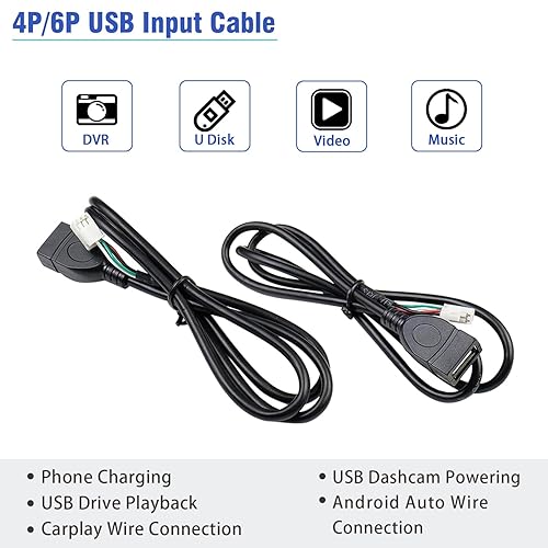 Miniatura 5 de Jayubien Kit de arnés de cableado de radio 16 pines ISO Android arnés de cable estéreo para coche con conectores a tope adaptador RCA 10Pin20Pin