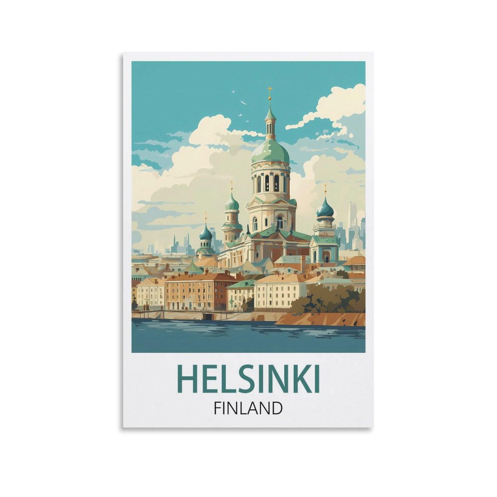 Vintage Metal Tin Sign Funny,Helsinki Finland,Wall Decor Kitchen Garage Dining Room Home Decor Hotel Decor Gift 15x30cm