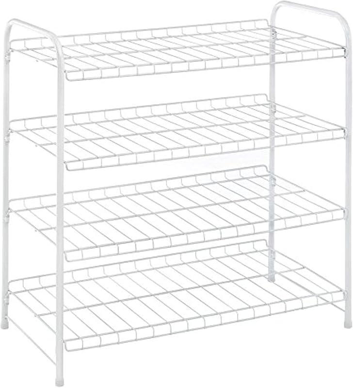 6023-4139-CB 4 Tier, White, Closet Shelf