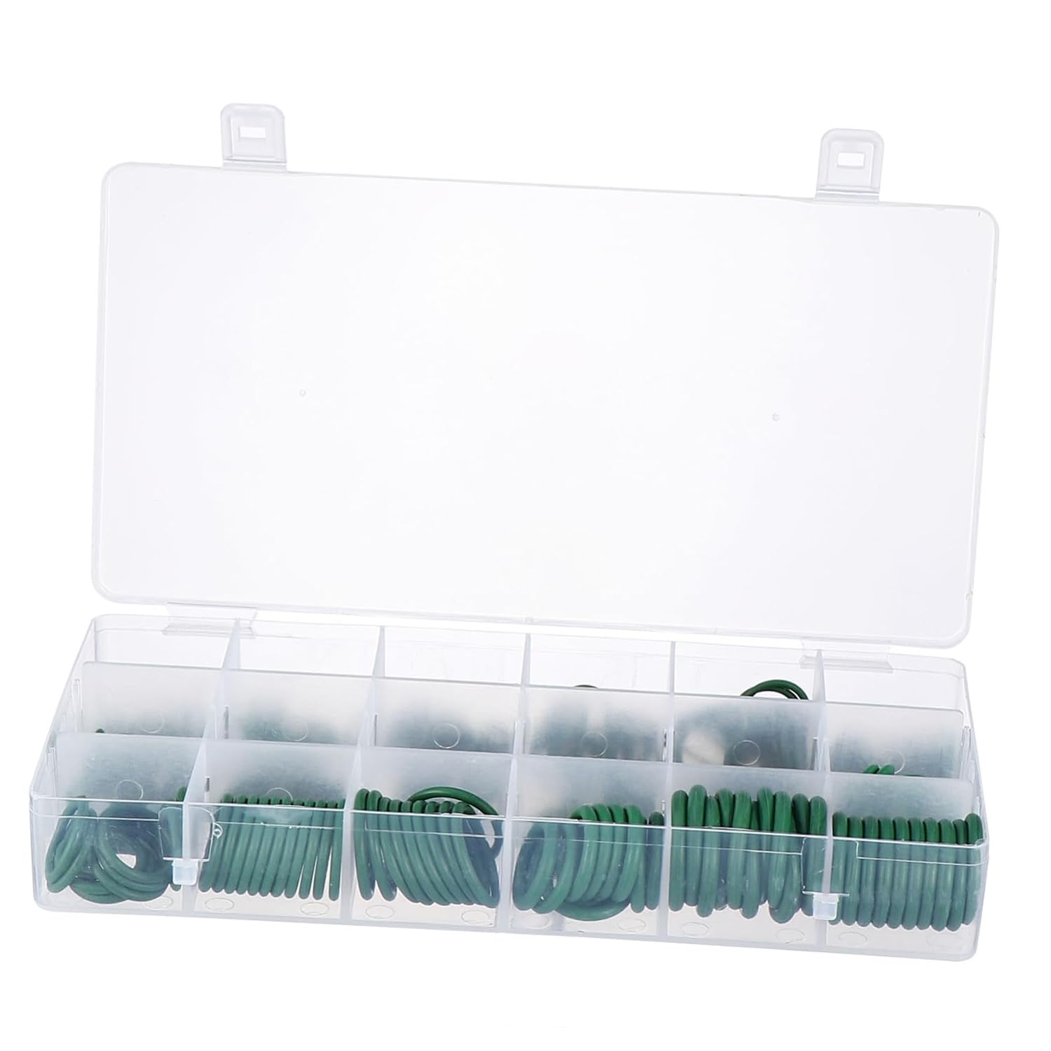 NUOBESTY 265Pcs Rubber Sealing Ring Kit for Automotive Ac Repair Assortment Gasket Washer Set Organized Storage Case Versatile for Plumbing and Electronic Equipment Easy Installation